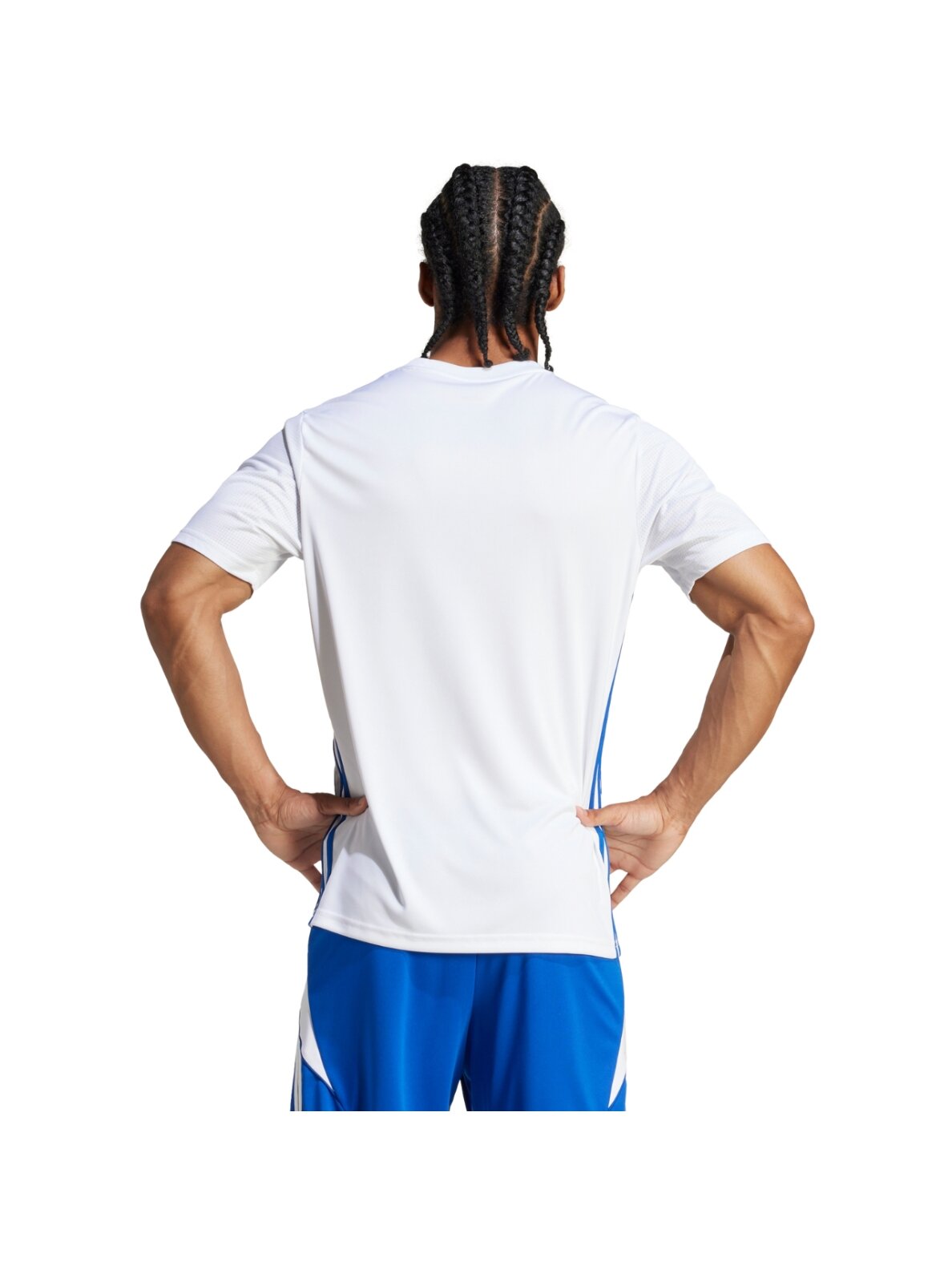 Vyriški marškinėliai adidas Table 23 Jersey baltos ir mėlynos spalvos JI8824 3