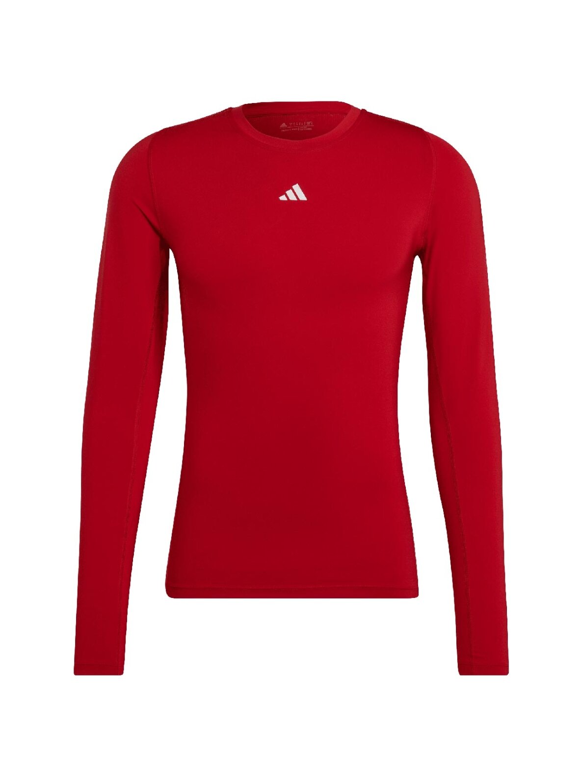 Vyriški adidas Techfit Aeroready marškinėliai ilgomis rankovėmis raudoni HP0639 Vyriški adidas Techfit Aeroready marškinėliai ilgomis rankovėmis raudoni HP0639