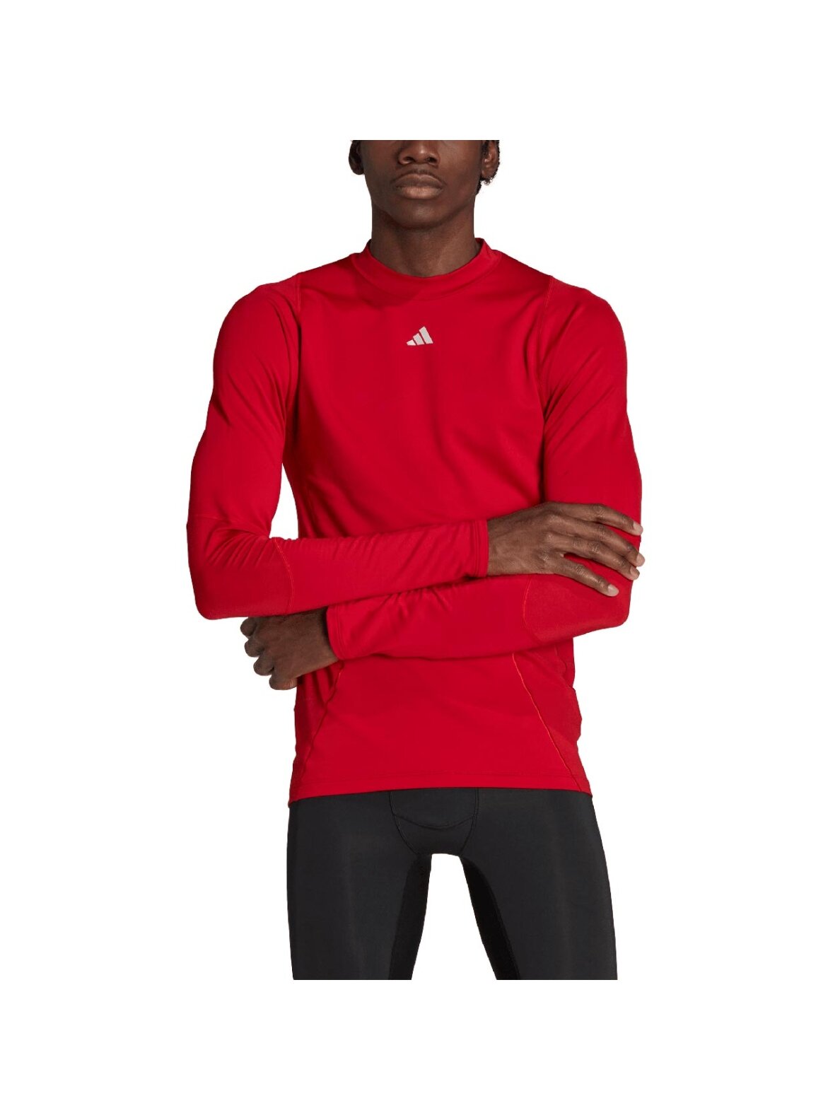 Vyriški marškinėliai adidas Techfit COLD.RDY ilgomis rankovėmis raudonos spalvos HP0572 2