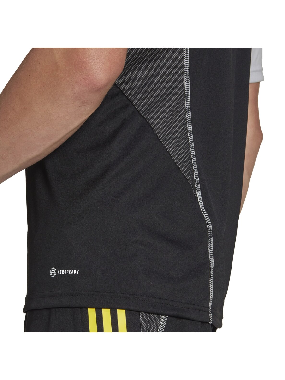 Vyriški marškinėliai Adidas Tiro 23 Competition Jersey juodos ir pilkos spalvos HU1295 5
