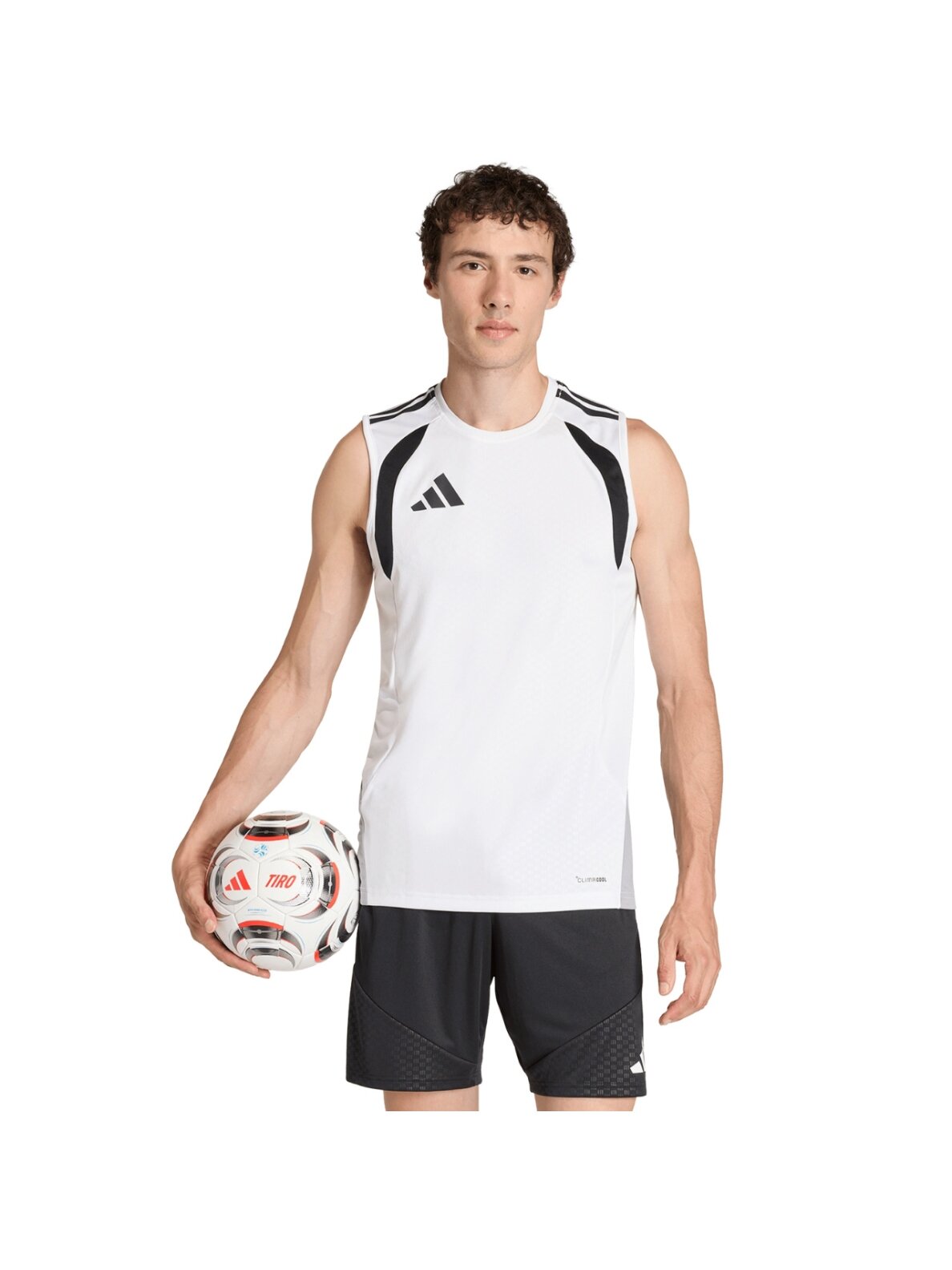 Adidas Tiro 26 Competition vyrams be rankovių marškinėliai balti KA7614