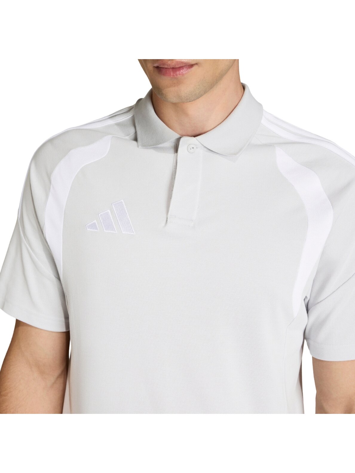 Adidas Tiro 26 League Polo marškinėliai vyrams šviesiai pilki KF3399 3 Adidas Tiro 26 League Polo marškinėliai vyrams šviesiai pilki KF3399 3