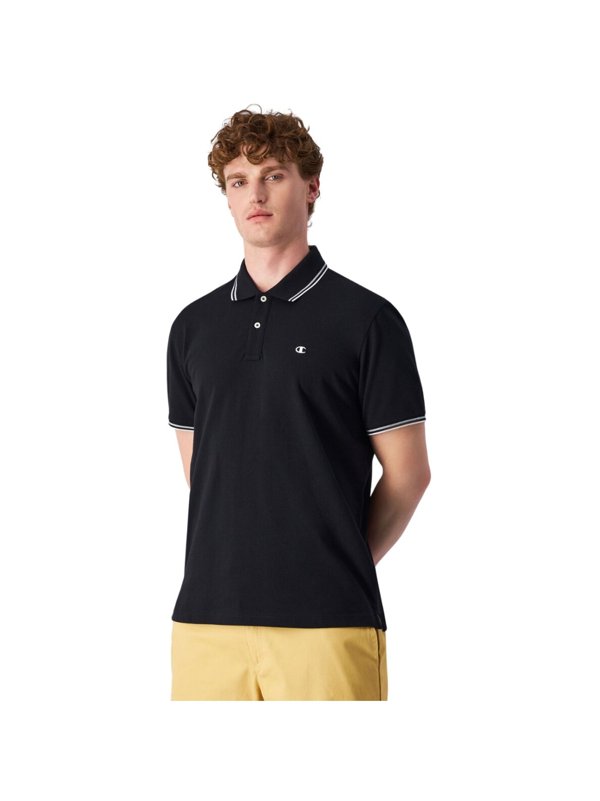 Champion vyriški polo marškiniai, juodi 220897 KK001