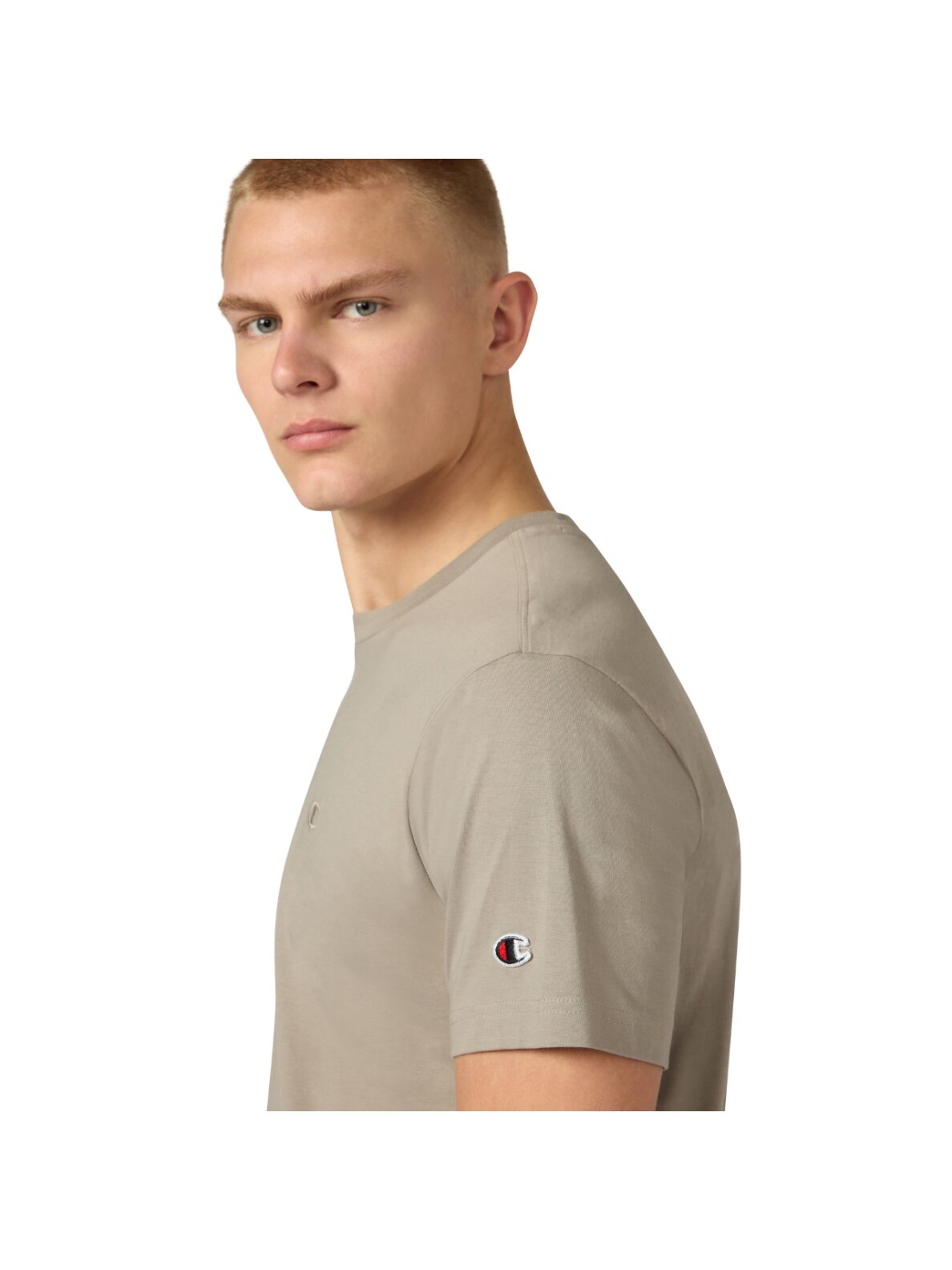 Champion SS Tee vyriški marškiniai, smėlio spalvos 220278 ES035 3