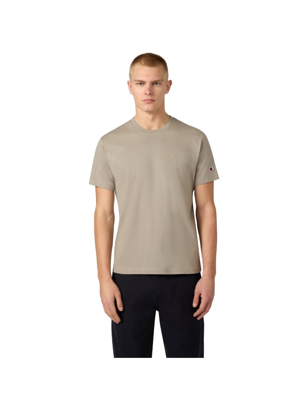 Champion SS Tee vyriški marškiniai, smėlio spalvos 220278 ES035