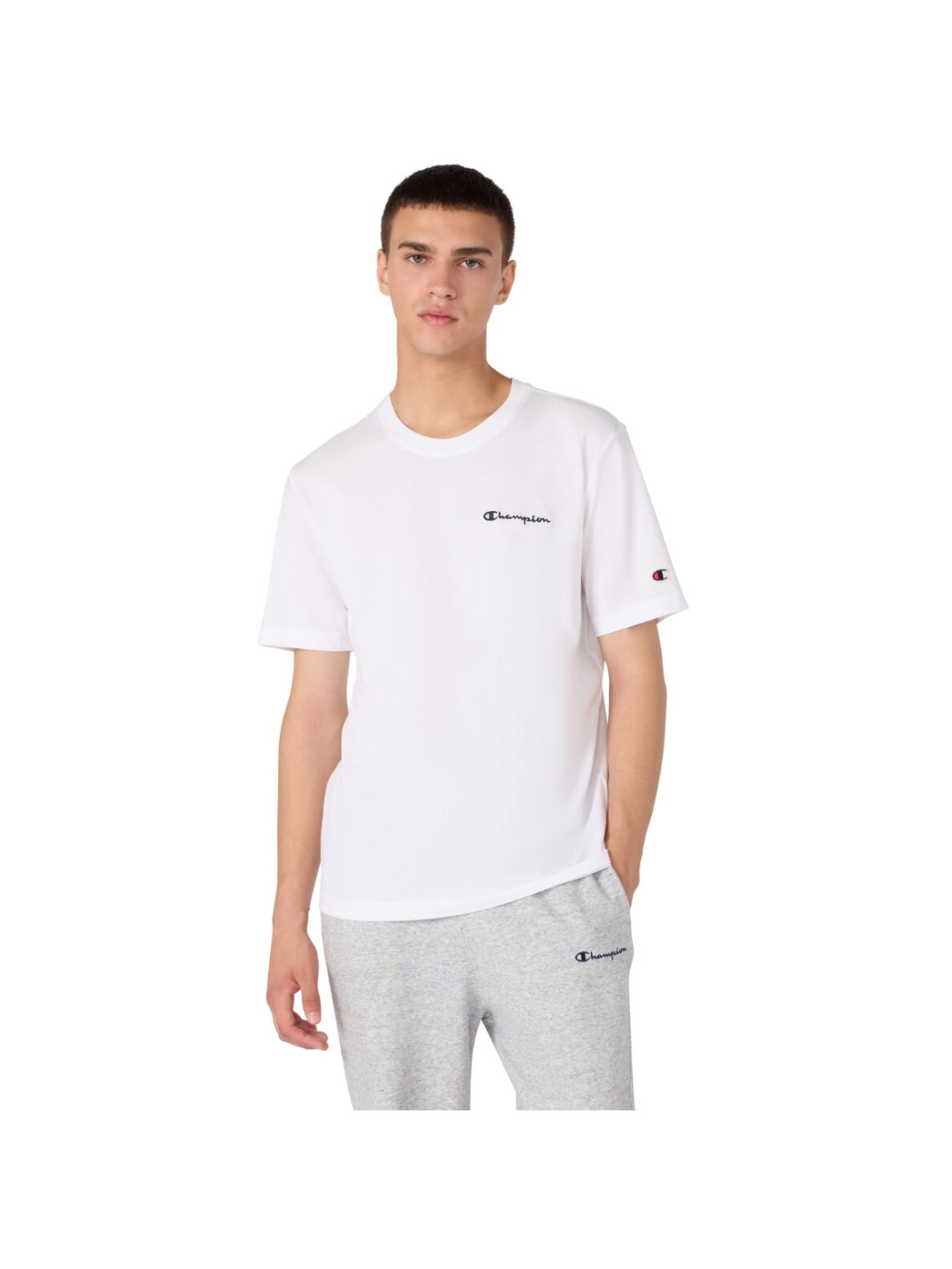 Vyrų čempiono SS Tee balta 221798 WW001 Vyrų čempiono SS Tee balta 221798 WW001