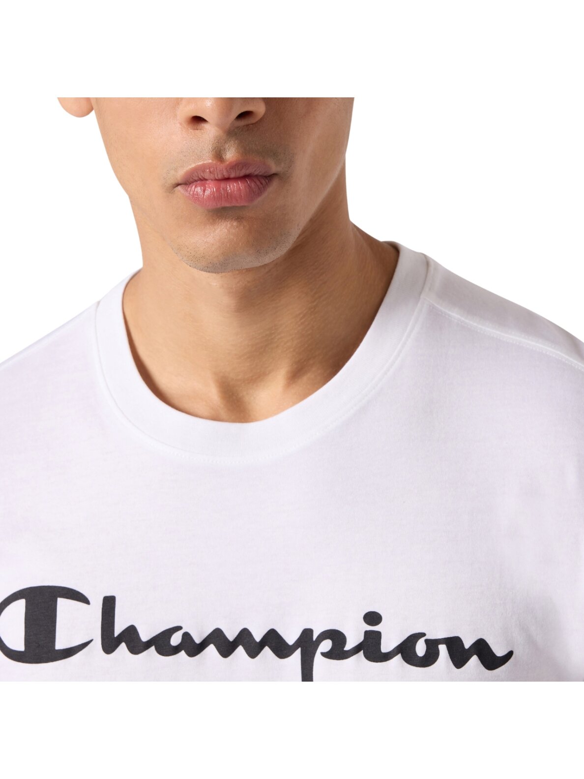 Champion vyriški marškinėliai SS Tee, balti 221814 WW001 3 Champion vyriški marškinėliai SS Tee, balti 221814 WW001 3