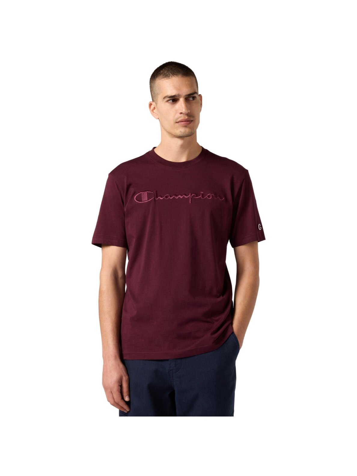 Vyrų čempionas SS Tee bordo 220273 RS522