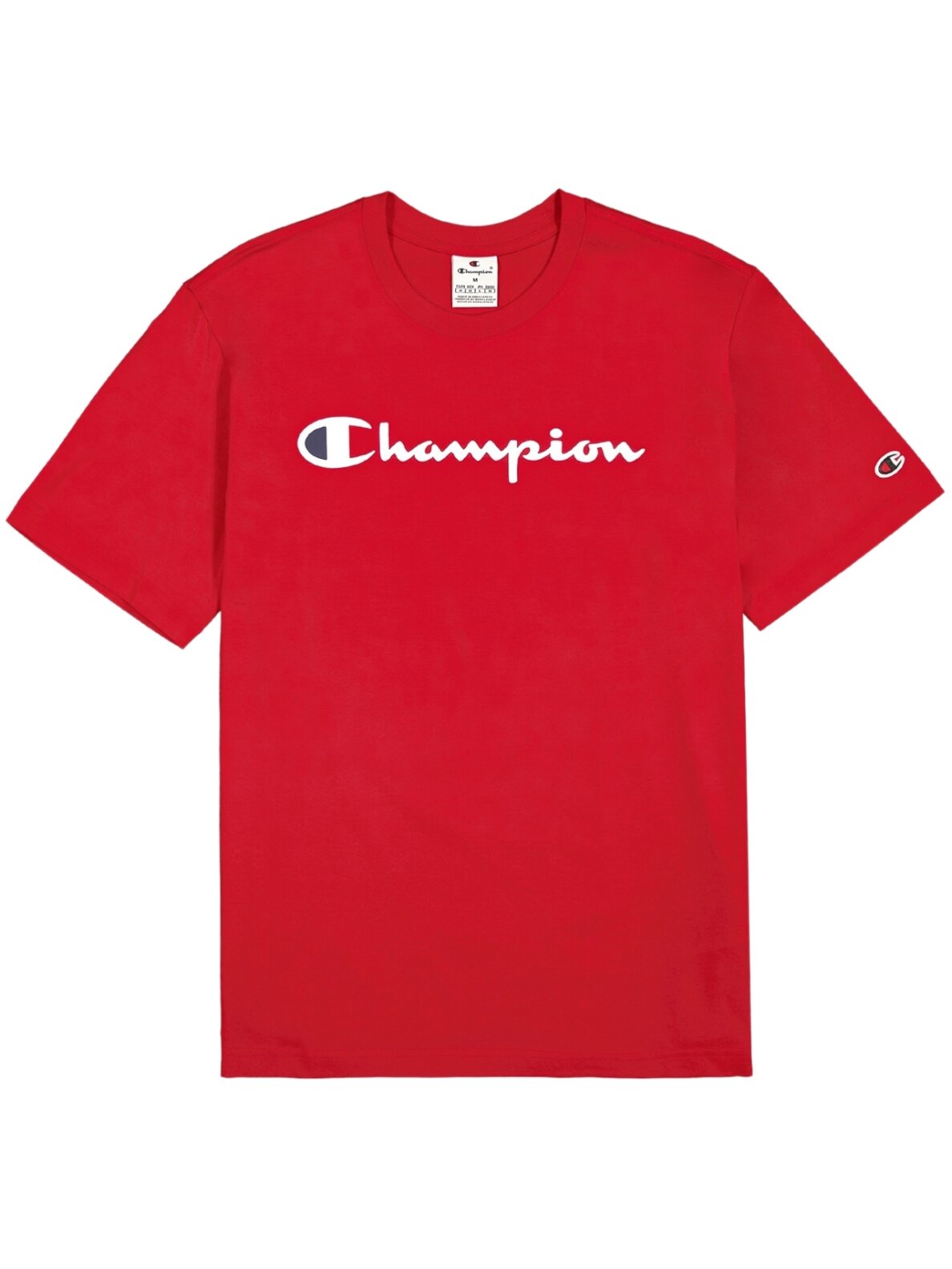 Champion SS Tee vyriški marškiniai raudoni 220256 RS054 1 Champion SS Tee vyriški marškiniai raudoni 220256 RS054 1