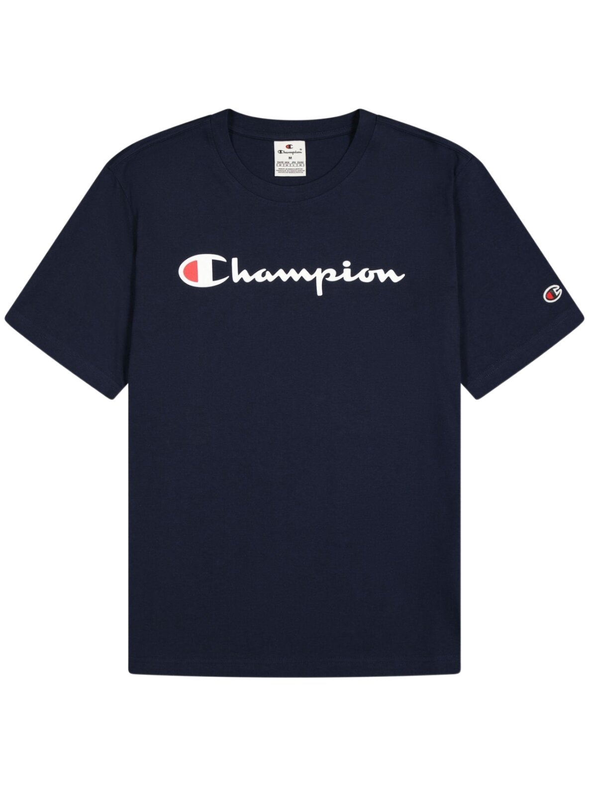 Champion SS Tee vyriški marškiniai, tamsiai mėlyni 220256 BS501 1 Champion SS Tee vyriški marškiniai, tamsiai mėlyni 220256 BS501 1