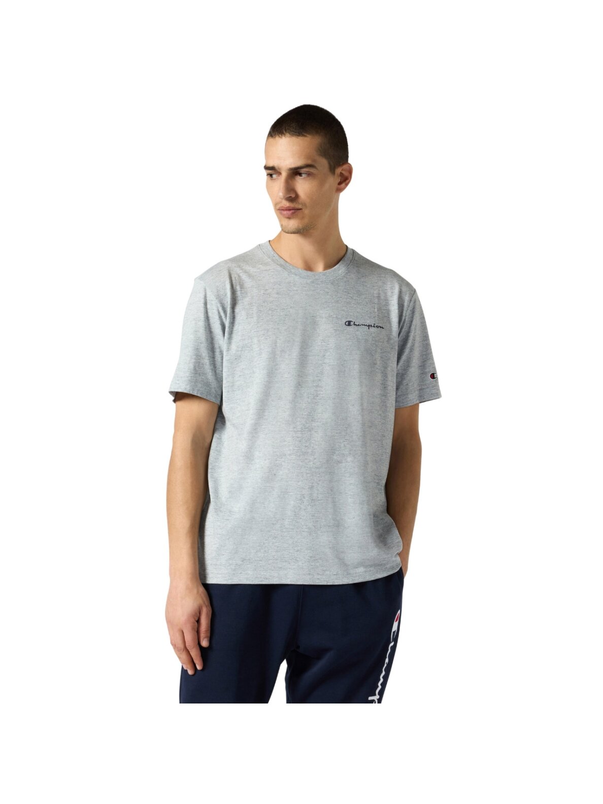 Champion SS Tee vyriški marškiniai, pilki 221798 EM021 Champion SS Tee vyriški marškiniai, pilki 221798 EM021