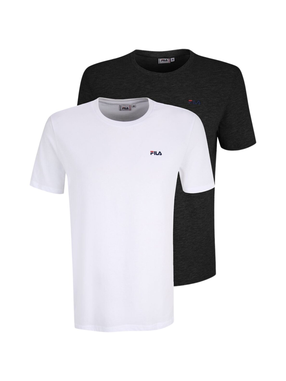 Fila Brod vyriški džemperiai 2 pak. balti, juodi FAM0083 13005