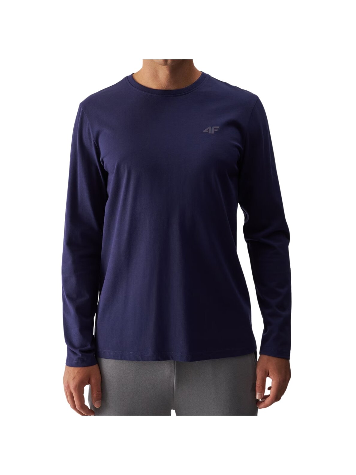 4F Vyriški marškiniai Longsleeve M375 tamsiai mėlyni 4FWMM00TLONM375 31S 6