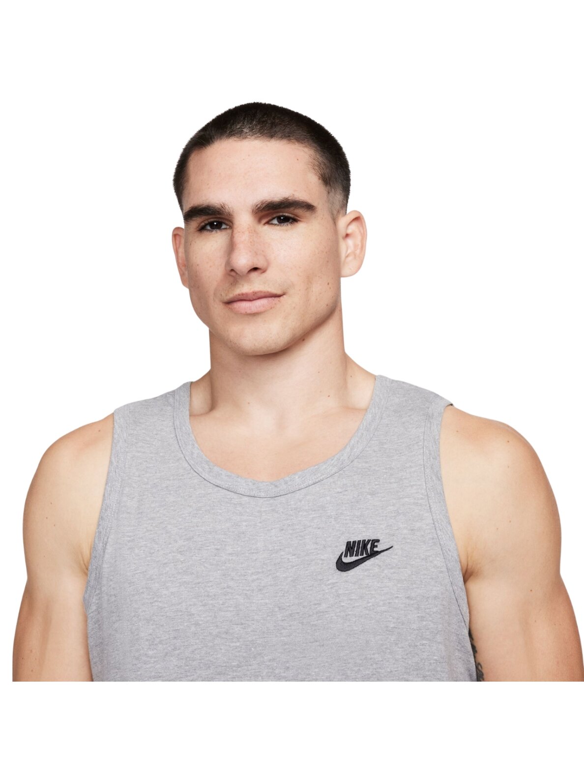 Vyriški Nike Club Tank marškinėliai pilki BQ1260 063 2 Vyriški Nike Club Tank marškinėliai pilki BQ1260 063 2