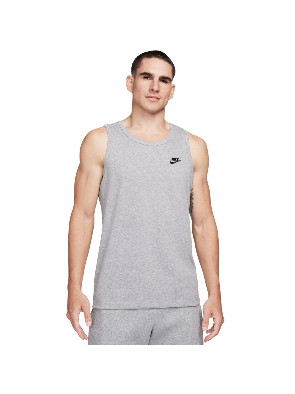 Vyriški Nike Club Tank marškinėliai pilki BQ1260 063 Vyriški Nike Club Tank marškinėliai pilki BQ1260 063