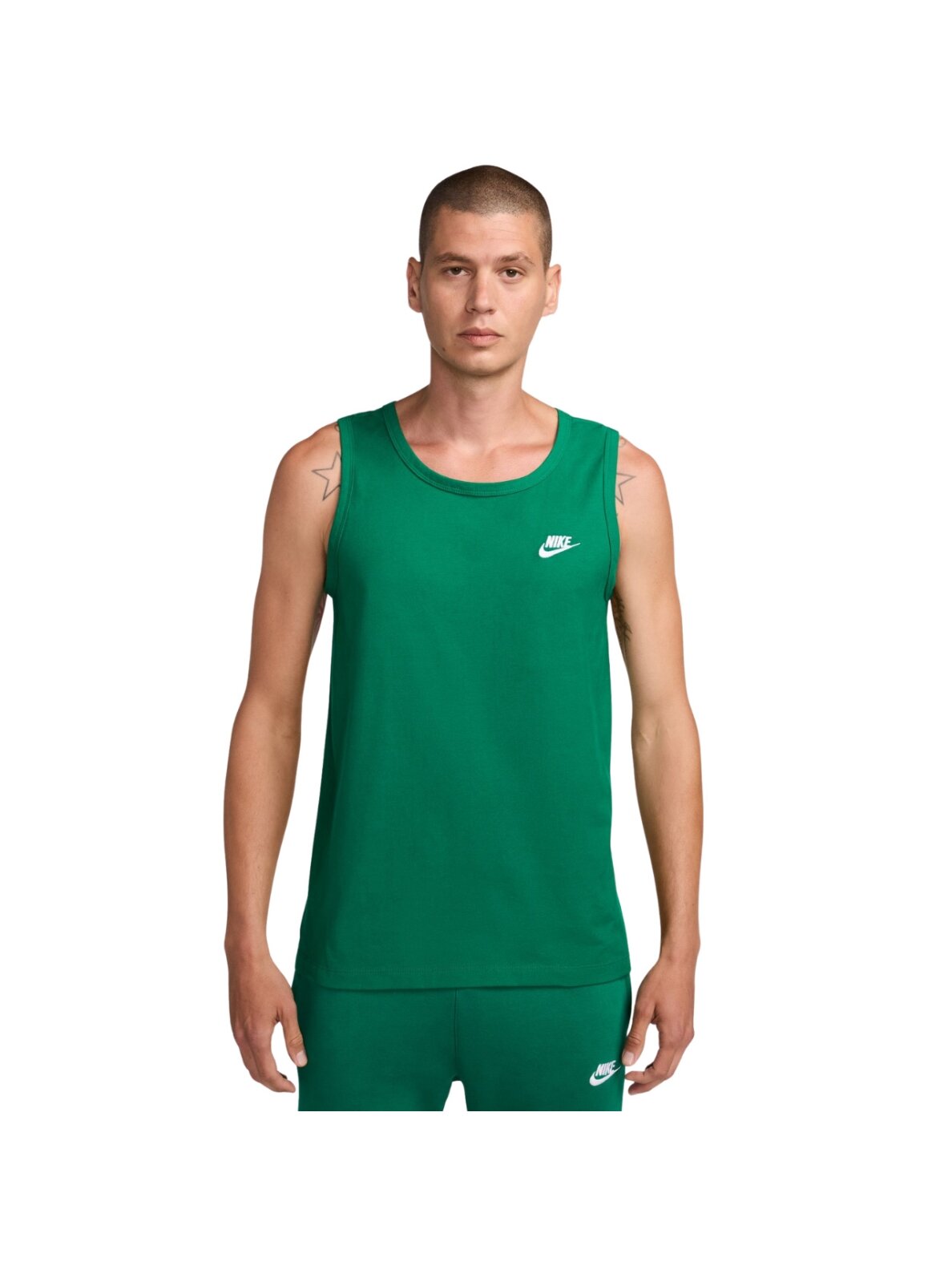 Vyriški Nike Club Tank marškinėliai, žali BQ1260 365