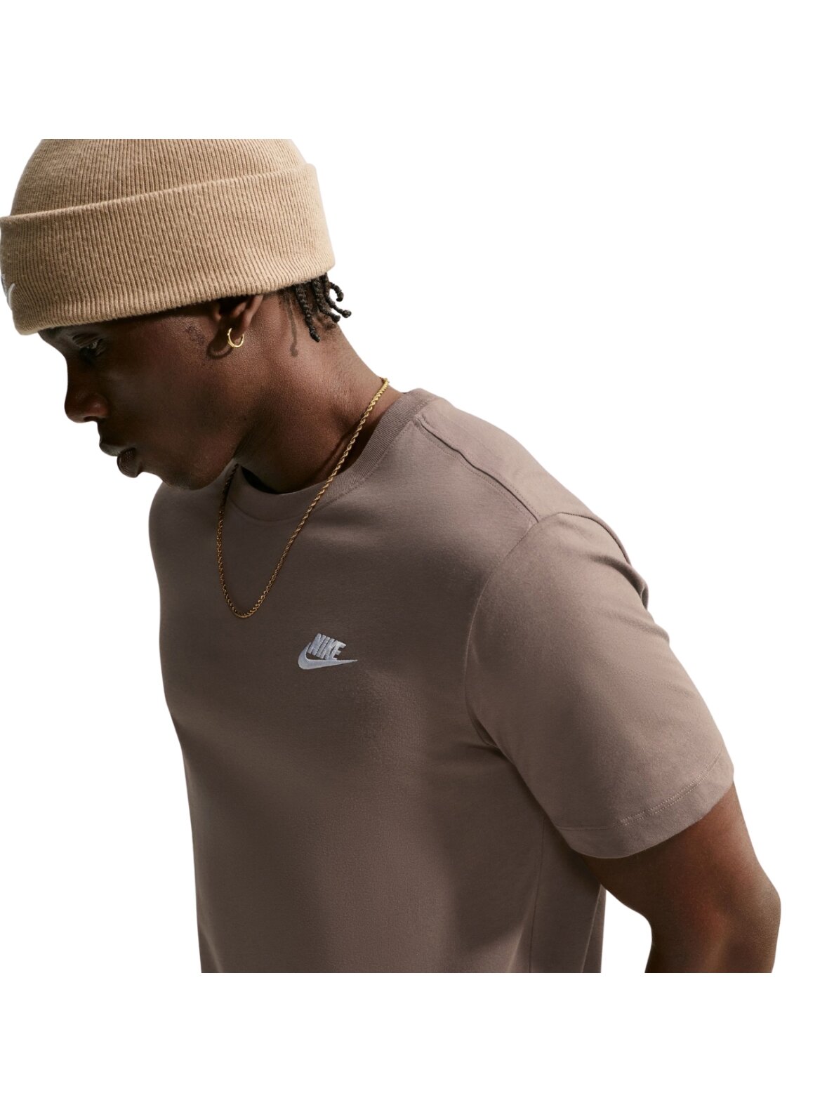 Nike marškinėliai vyrams Club Tee rudi AR4997 274 4