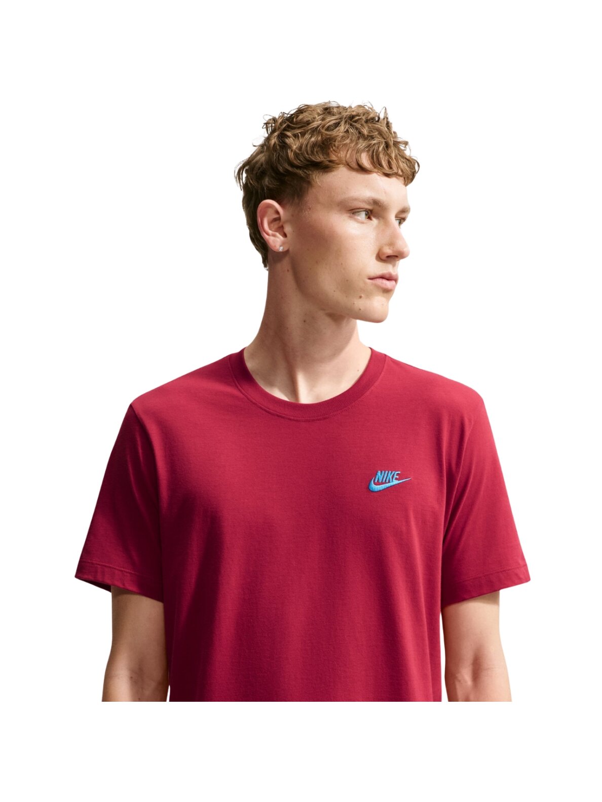 Vyriški marškinėliai Nike Club Tee raudoni AR4997 608 2