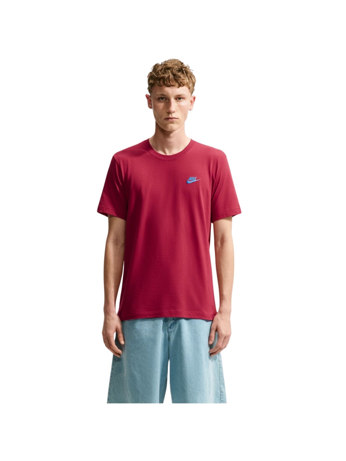 Vyriški marškinėliai Nike Club Tee raudoni AR4997 608