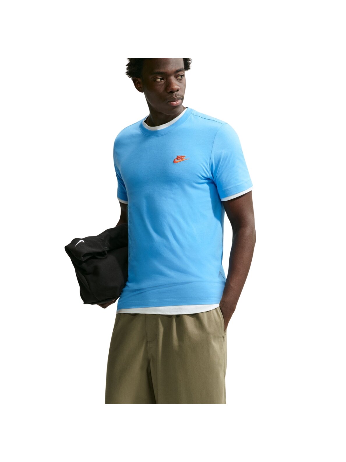 Vyriški marškinėliai Nike Club Tee šviesiai mėlyni AR4997 497 4