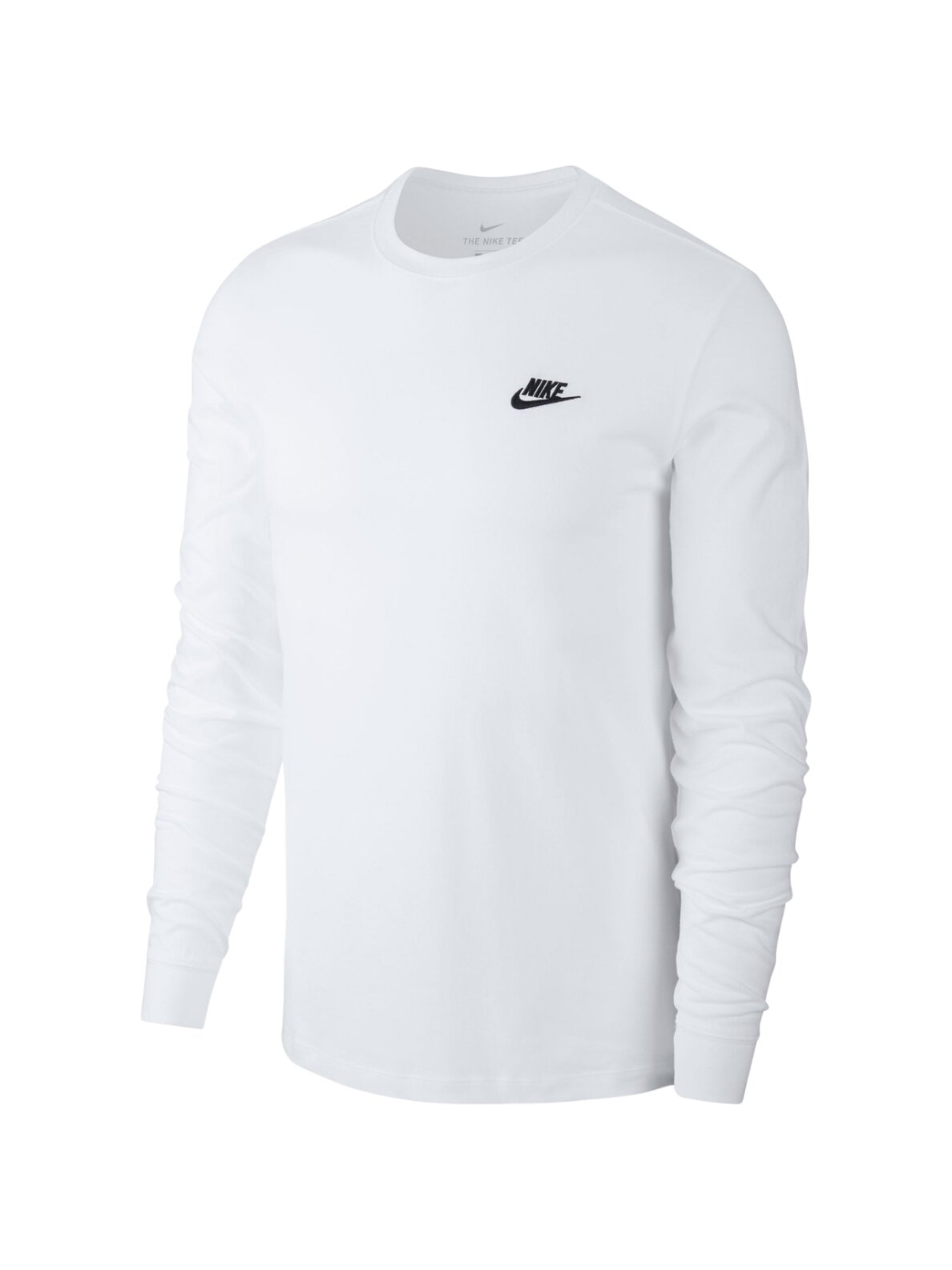 Nike vyriški marškinėliai Club Tee LS, balti AR5193 100 1
