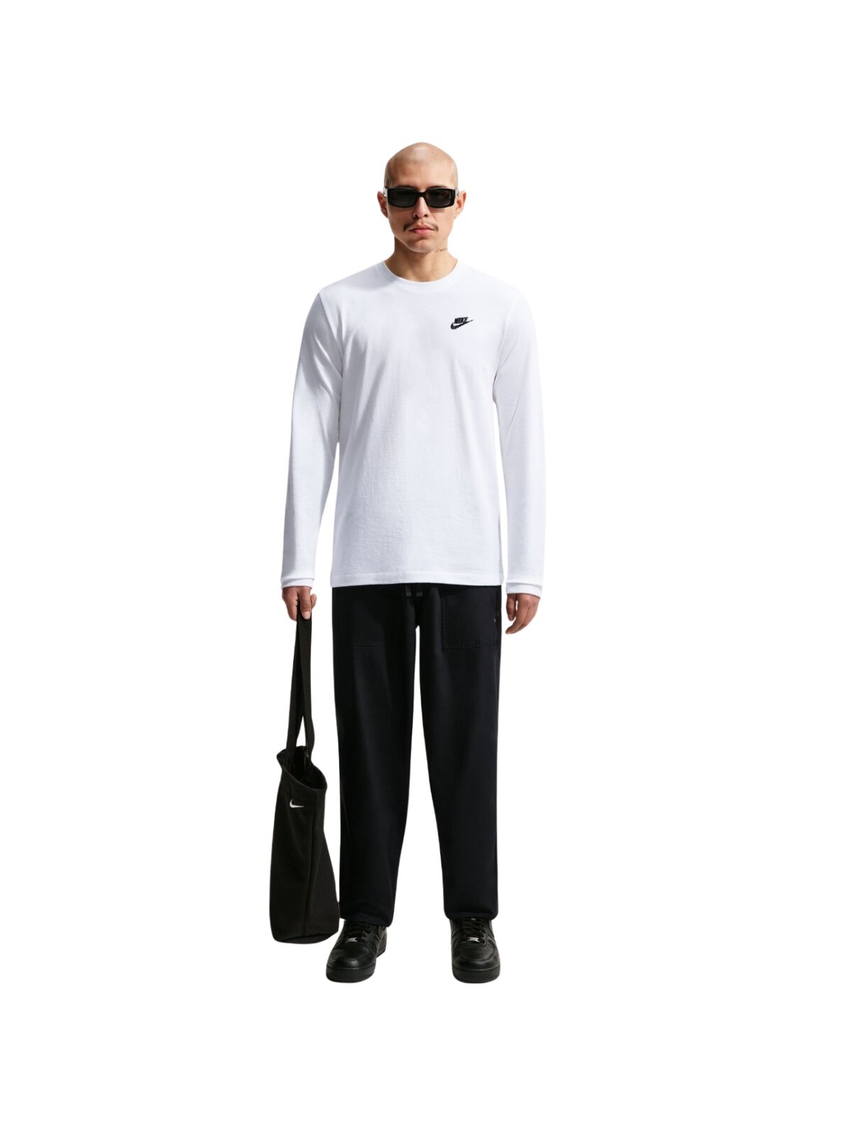 Nike vyriški marškinėliai Club Tee LS, balti AR5193 100 7 Nike vyriški marškinėliai Club Tee LS, balti AR5193 100 7