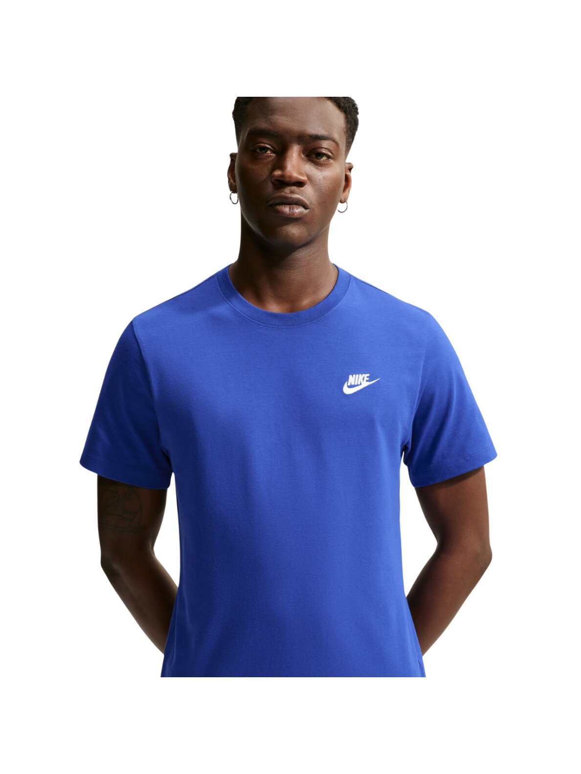 Vyriški marškinėliai Nike Club Tee mėlyni AR4997 417 2