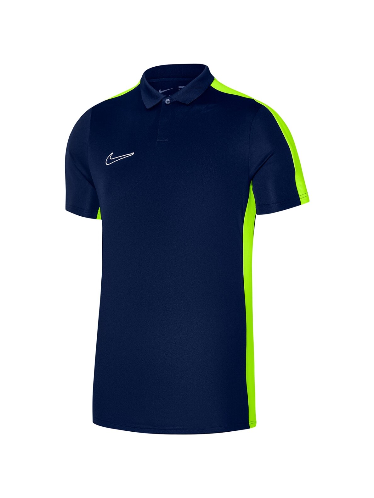 Nike DF Academy 23 SS Polo vyriški marškinėliai, tamsiai mėlyni DR1346 452 Nike DF Academy 23 SS Polo vyriški marškinėliai, tamsiai mėlyni DR1346 452