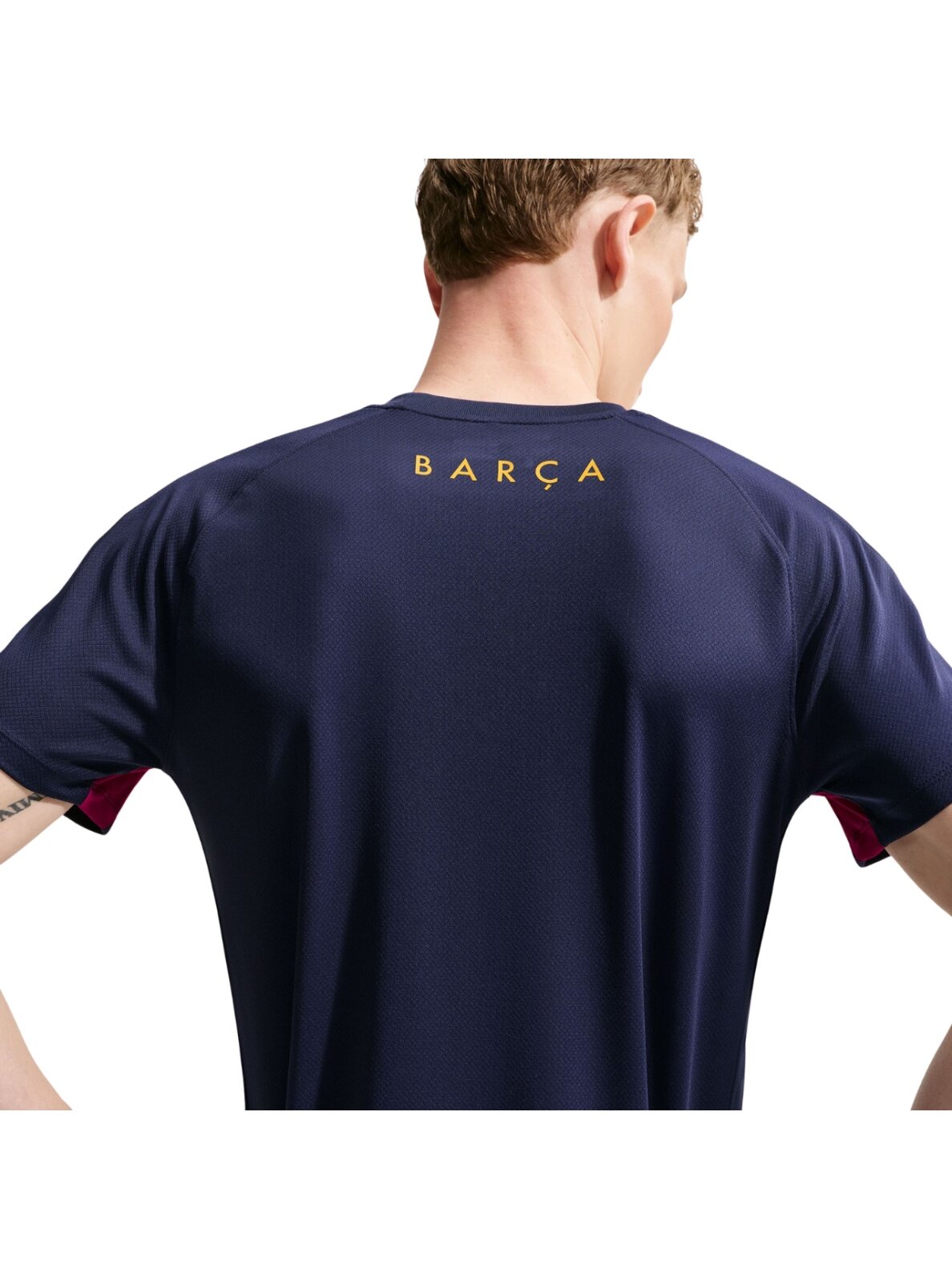 Nike FC Barcelona Strike vyriški marškinėliai tamsiai mėlyni II2254 401 3
