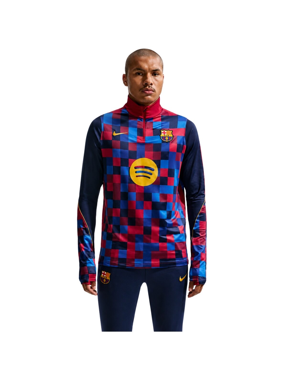 Nike FC Barcelona Strike Home vyriški marškinėliai mėlynos ir raudonos spalvos IQ1301 621 Nike FC Barcelona Strike Home vyriški marškinėliai mėlynos ir raudonos spalvos IQ1301 621