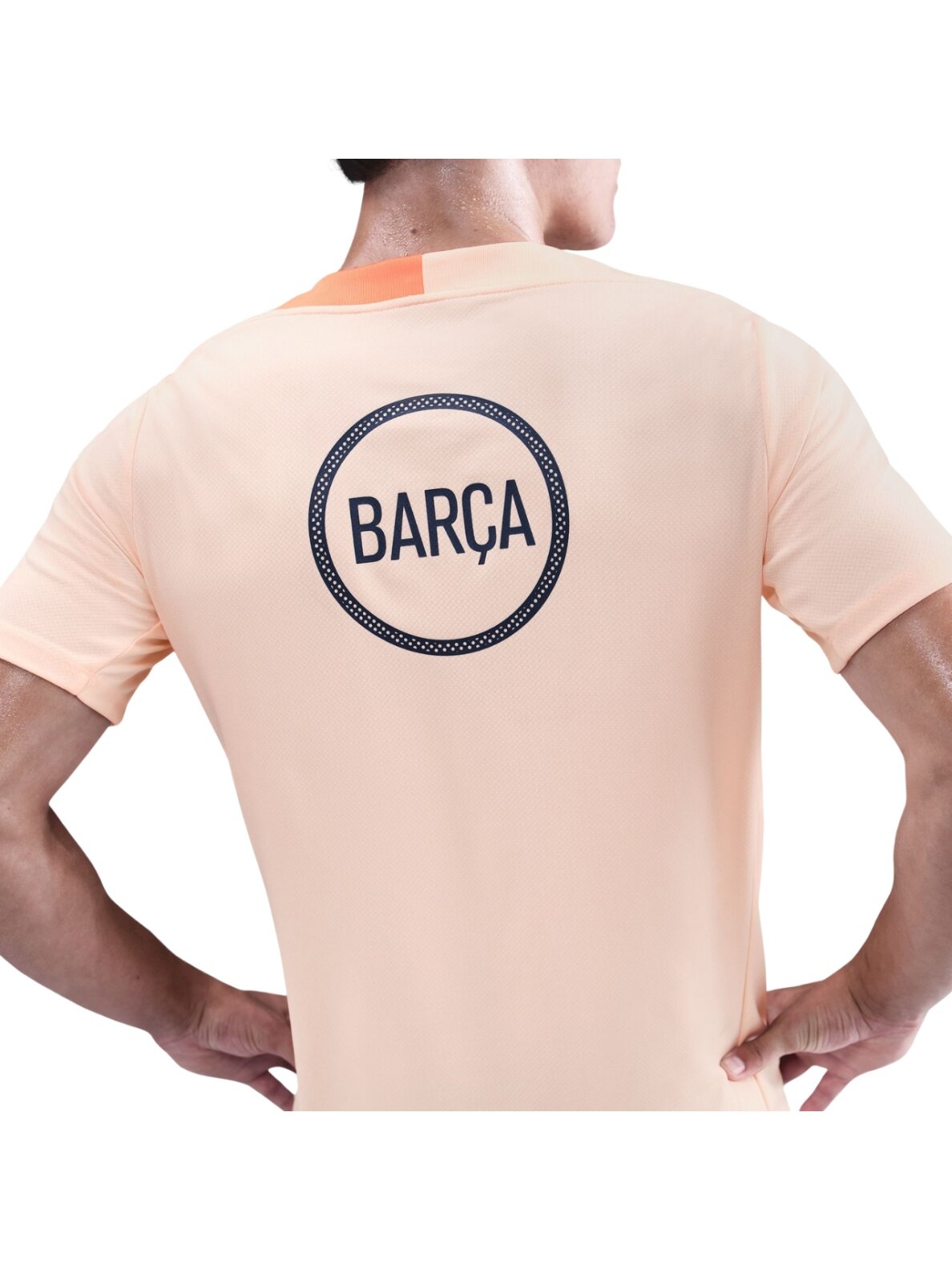 Nike FC Barcelona Strike Third vyriški marškinėliai, oranžiniai HM3344 808 3