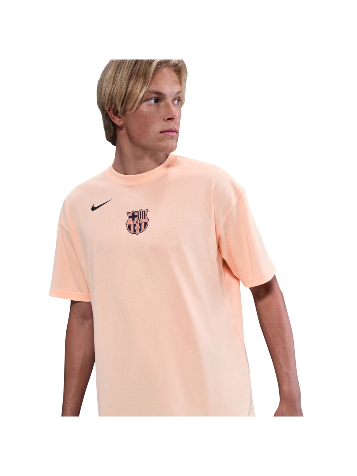Nike FC Barcelona T90 Remix vyriški marškinėliai, oranžiniai, HQ8388 807 2 Nike FC Barcelona T90 Remix vyriški marškinėliai, oranžiniai, HQ8388 807 2