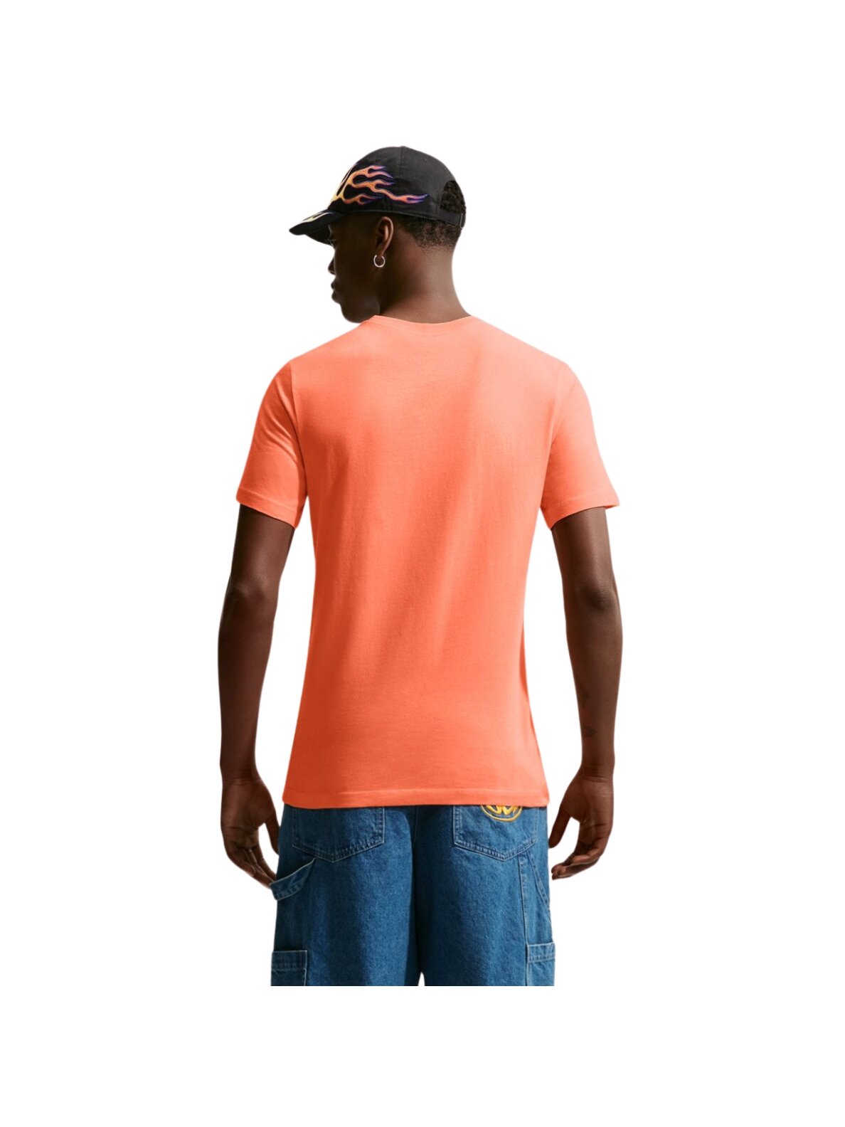 Nike vyriški marškinėliai Nsw Tee Icon Futura, oranžiniai AR5004 835 1 Nike vyriški marškinėliai Nsw Tee Icon Futura, oranžiniai AR5004 835 1