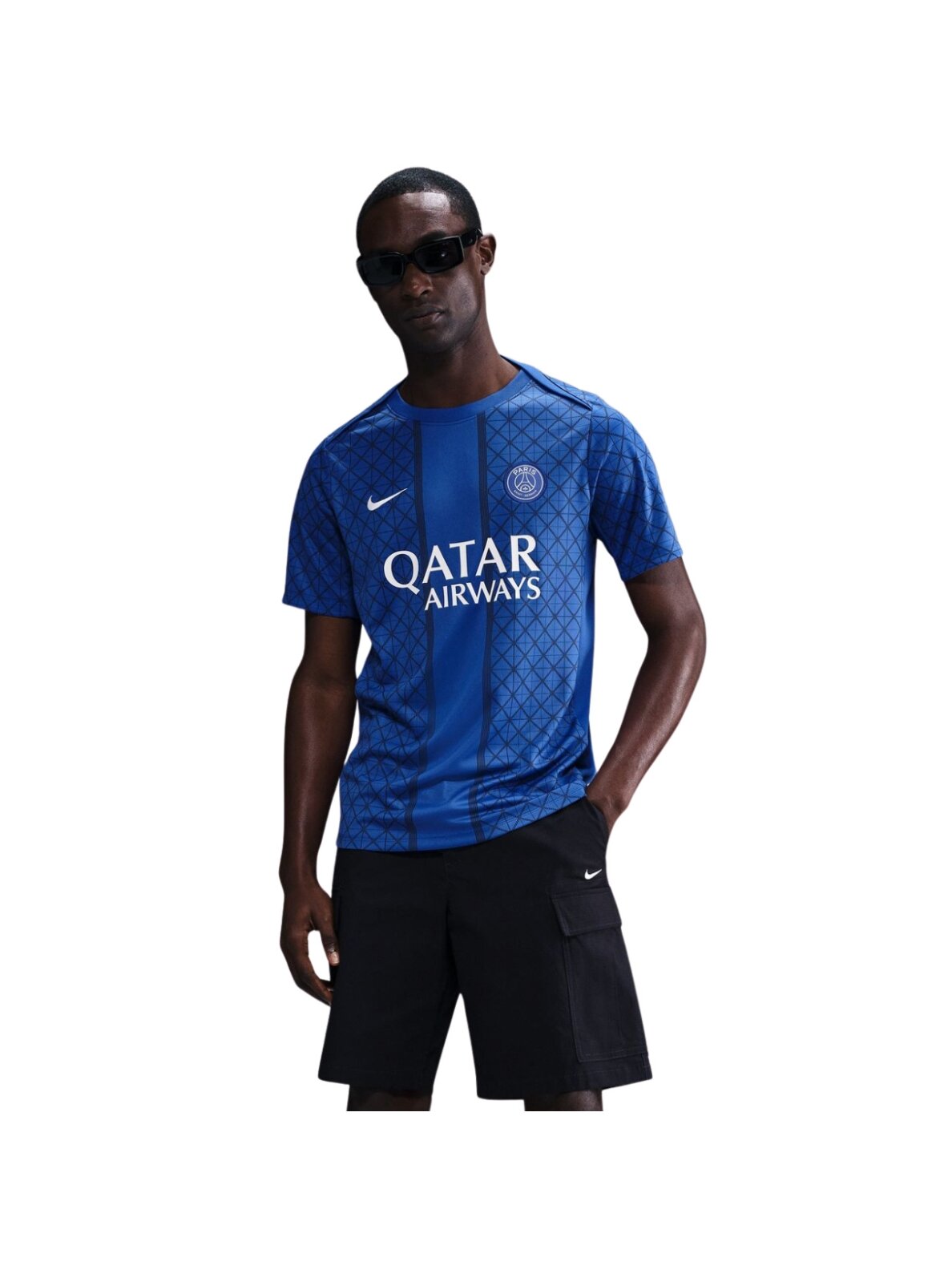 Nike vyrams PSG Academy Pro Home mėlyna marškinėliai HJ7150 406 Nike vyrams PSG Academy Pro Home mėlyna marškinėliai HJ7150 406
