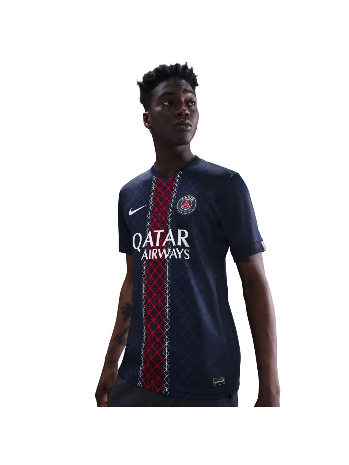 Nike PSG Dri-Fit Jersey SS Stadium Home vyrams tamsiai mėlyna HJ4593 411 Nike PSG Dri-Fit Jersey SS Stadium Home vyrams tamsiai mėlyna HJ4593 411