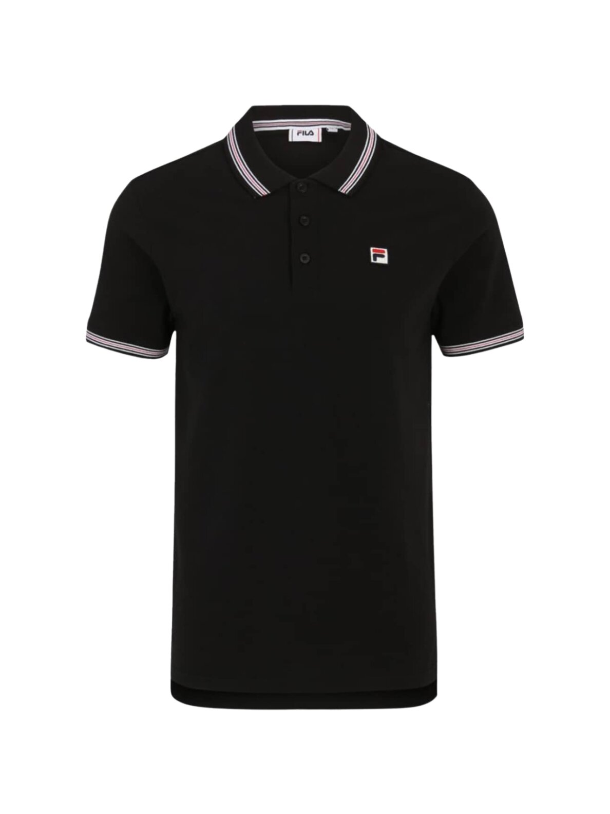 Fila Lubbeek vyriški polo marškiniai juodi FAM0898 80010 1 Fila Lubbeek vyriški polo marškiniai juodi FAM0898 80010 1