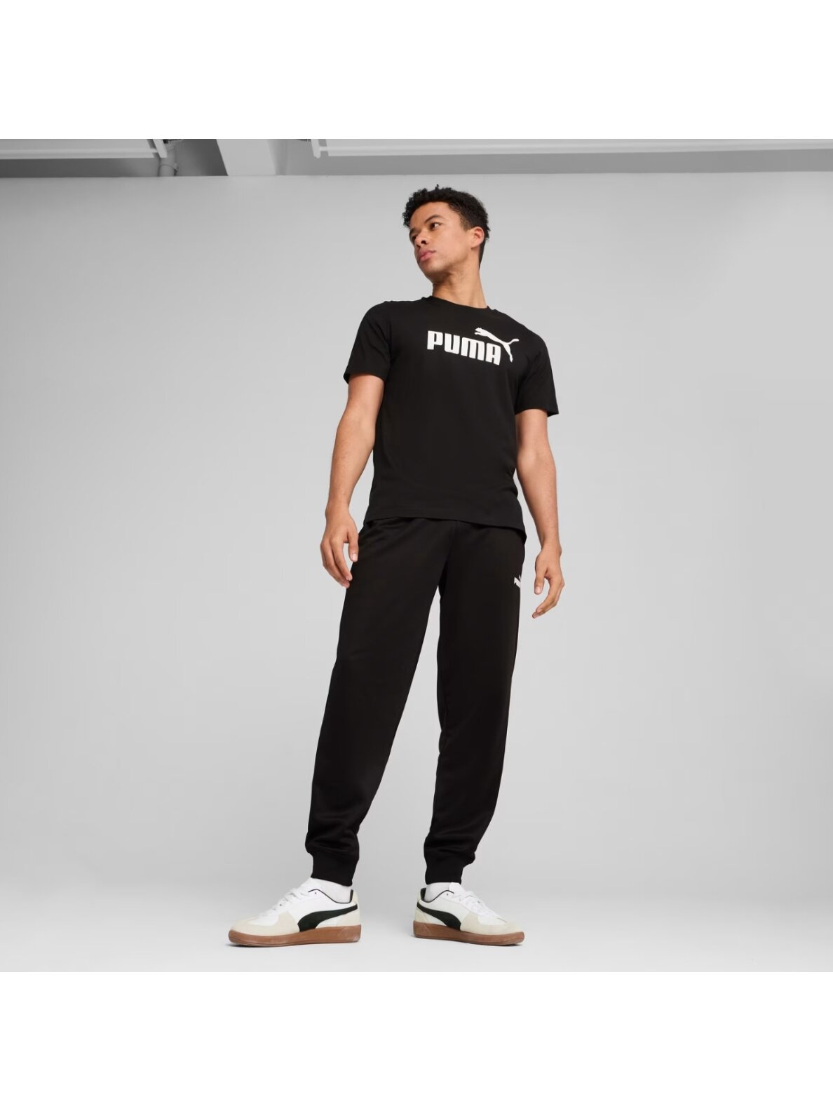 Puma Ess No.1 Logo Tee vyriška marškinėliai juoda 682532 01 4