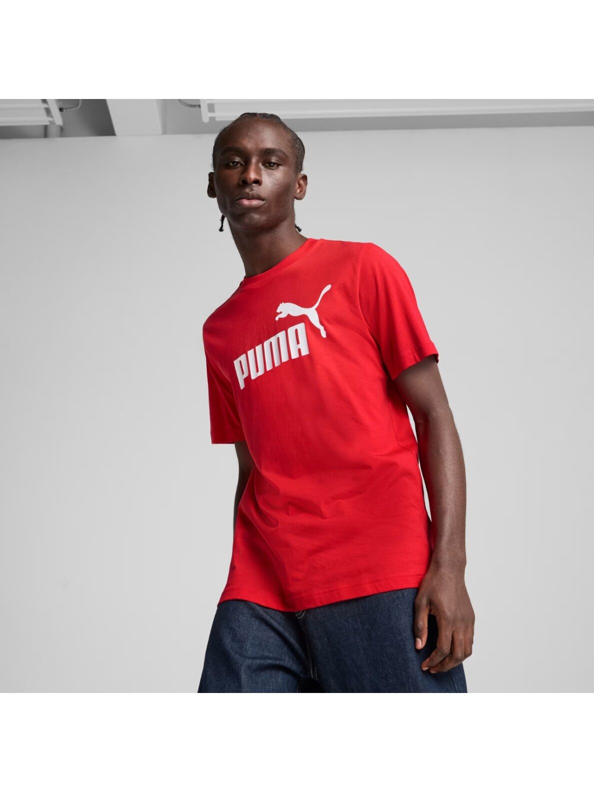 Puma Ess No.1 Logo Tee vyriška marškinėliai raudoni 682532 11 2 Puma Ess No.1 Logo Tee vyriška marškinėliai raudoni 682532 11 2