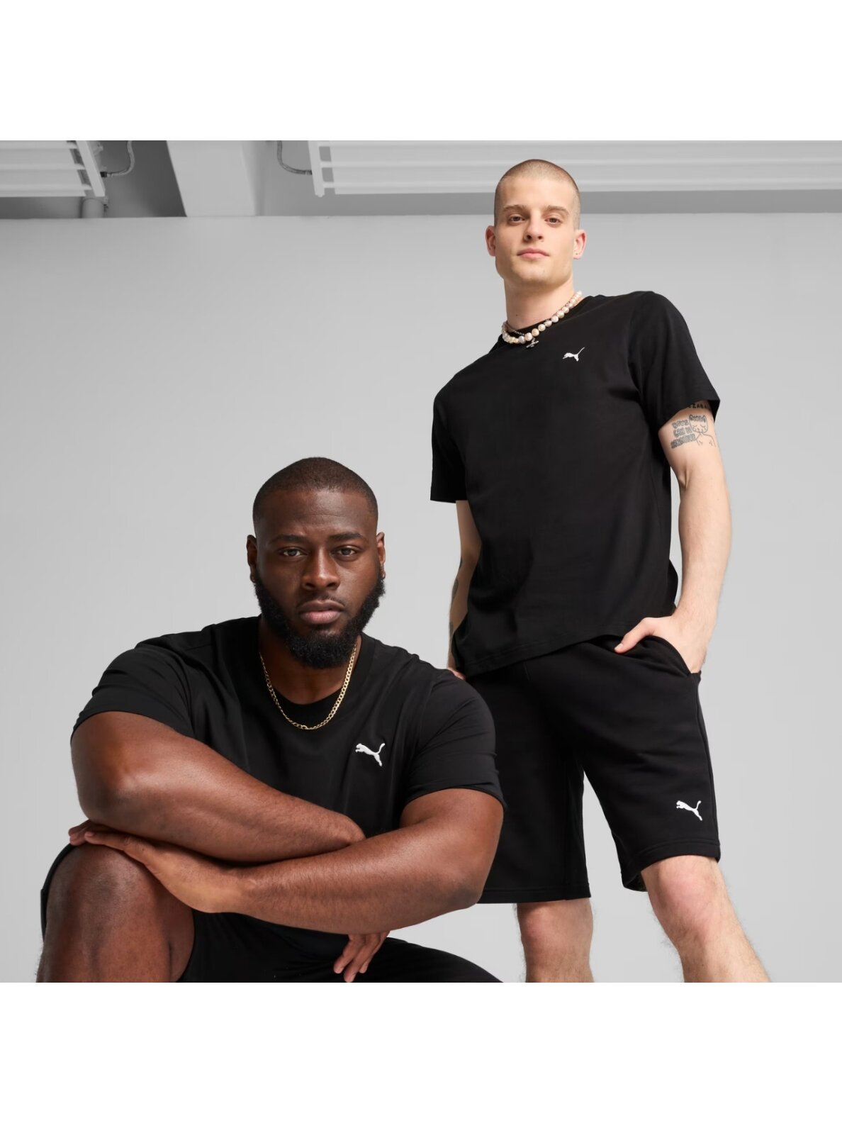 Puma vyriški marškinėliai Ess Small Logo Tee juodi 682538 01 4 Puma vyriški marškinėliai Ess Small Logo Tee juodi 682538 01 4