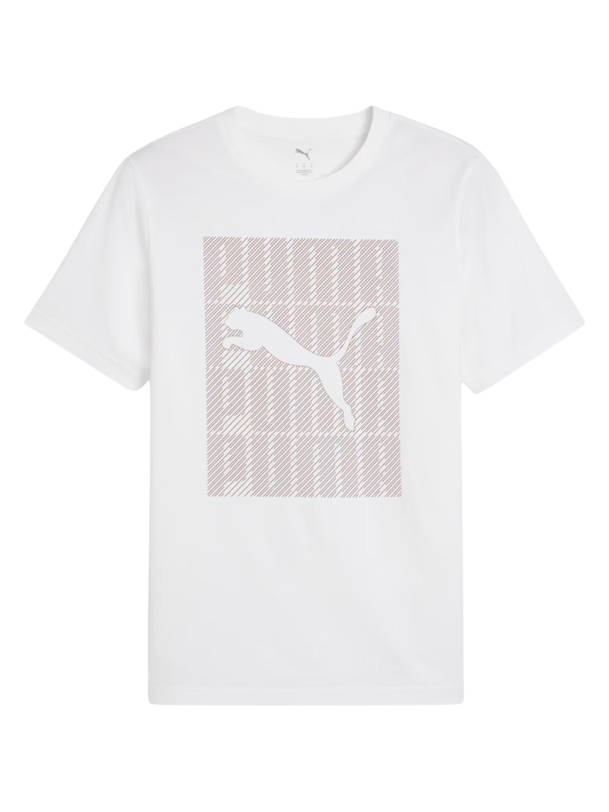 Puma Vyriški marškinėliai Graphics Wording Tee balti 684825 02
