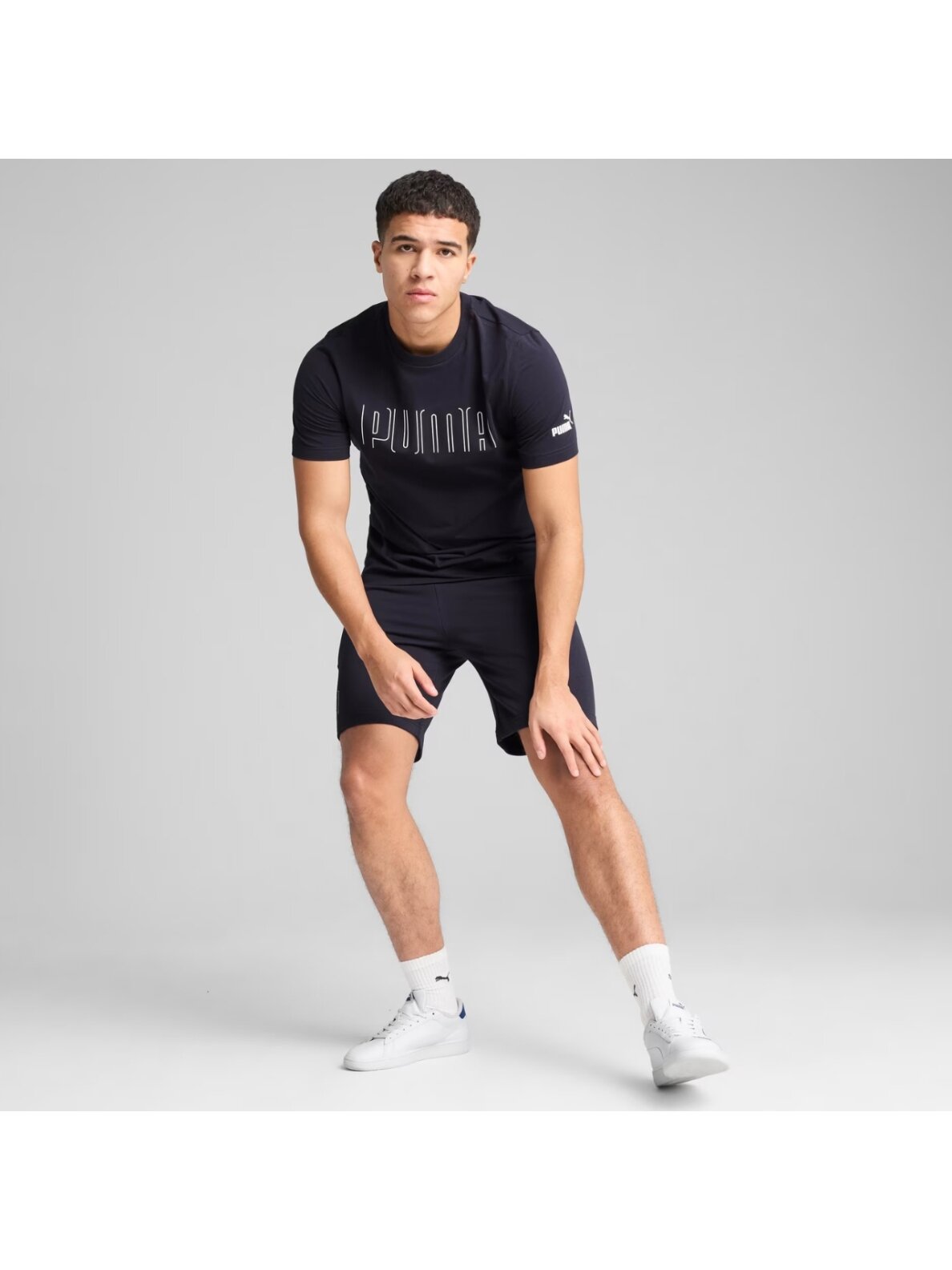 Puma Sport Graphic Tee marškinėliai vyrams tamsiai mėlyni 684617 16 3 Puma Sport Graphic Tee marškinėliai vyrams tamsiai mėlyni 684617 16 3
