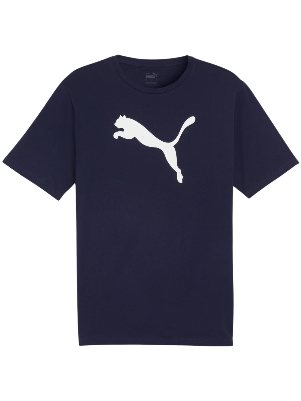 Puma vyriška Team Rise Logo Jersey Cotton marškinėliai tamsiai mėlyni 658705 06 Puma vyriška Team Rise Logo Jersey Cotton marškinėliai tamsiai mėlyni 658705 06