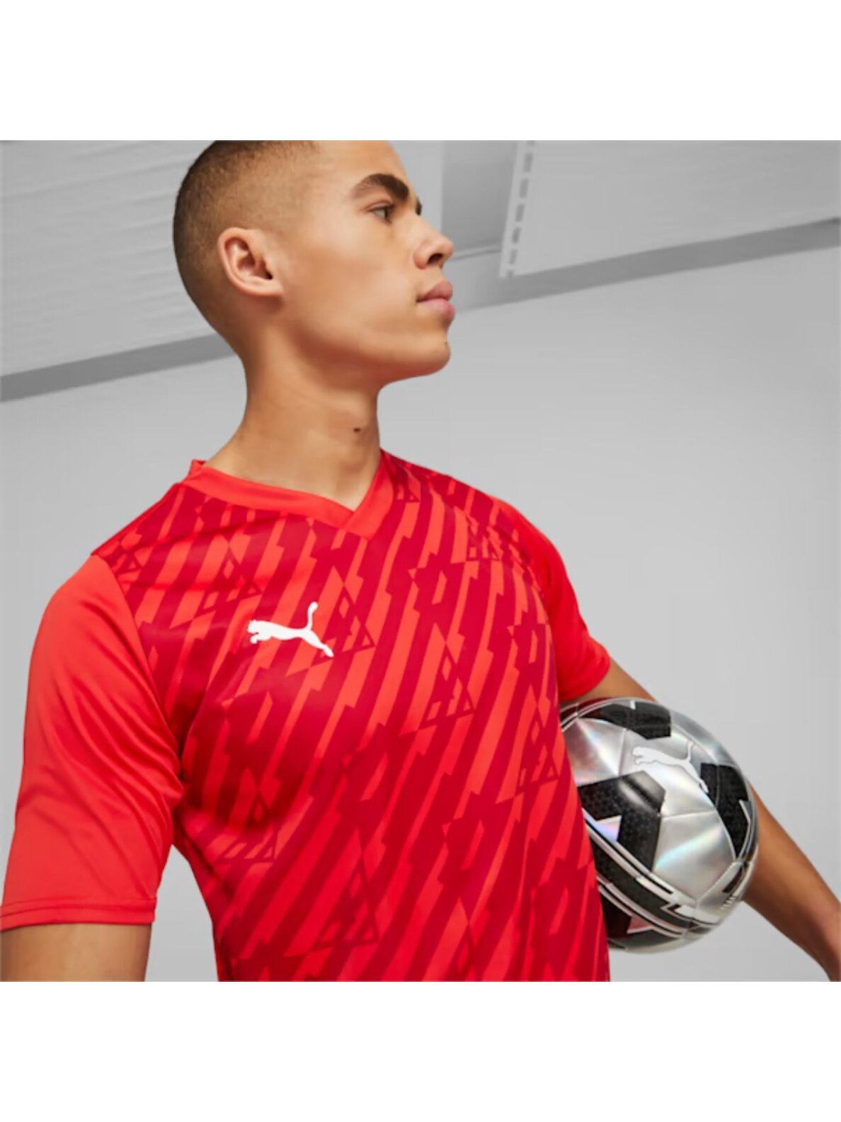 Puma teamULTIMATE vyriški marškinėliai raudoni 705371 01 3 Puma teamULTIMATE vyriški marškinėliai raudoni 705371 01 3