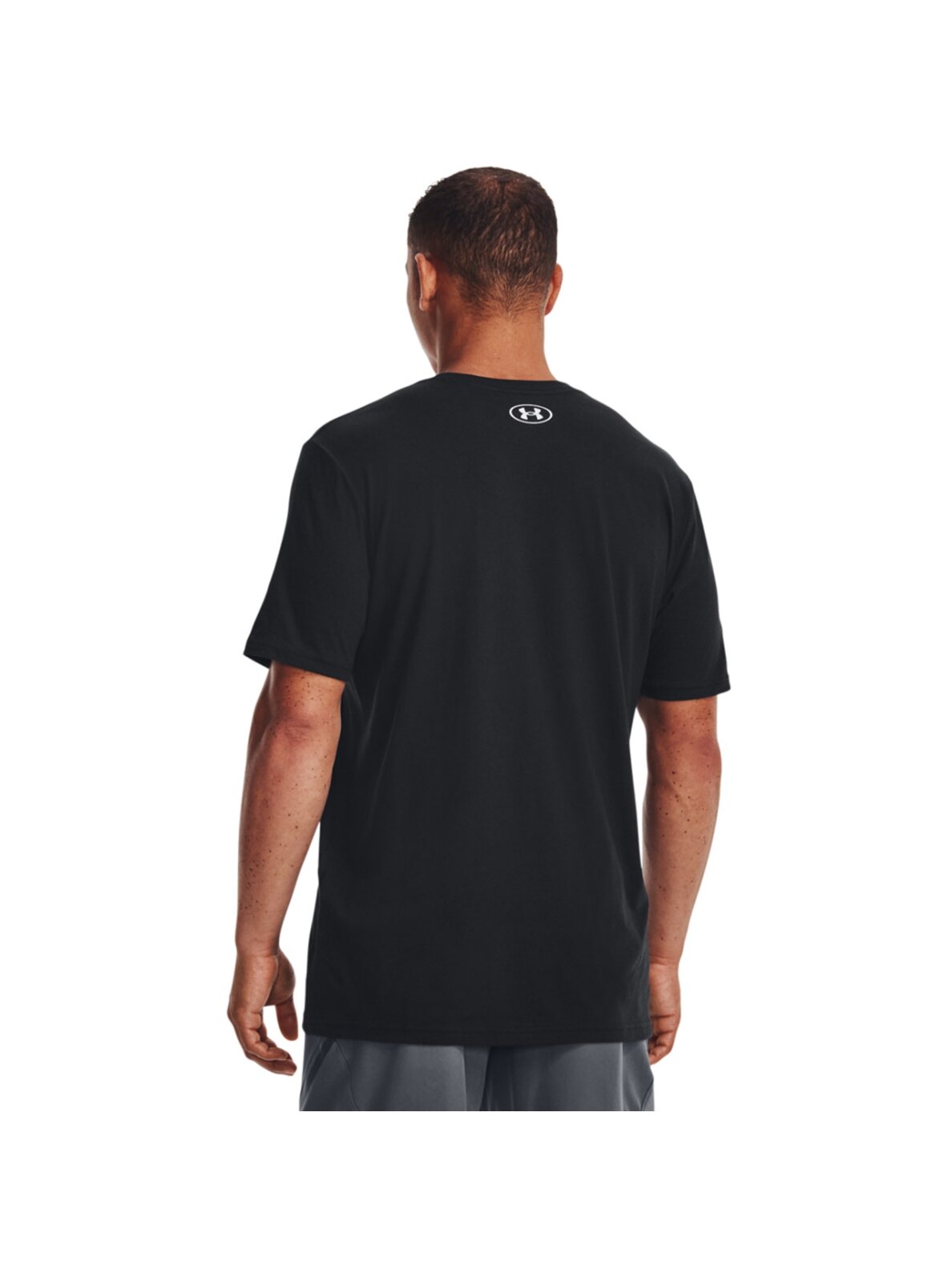 Under Armour Camo Chest Stripe Vyriški marškinėliai SS juodi 1376830 001 2