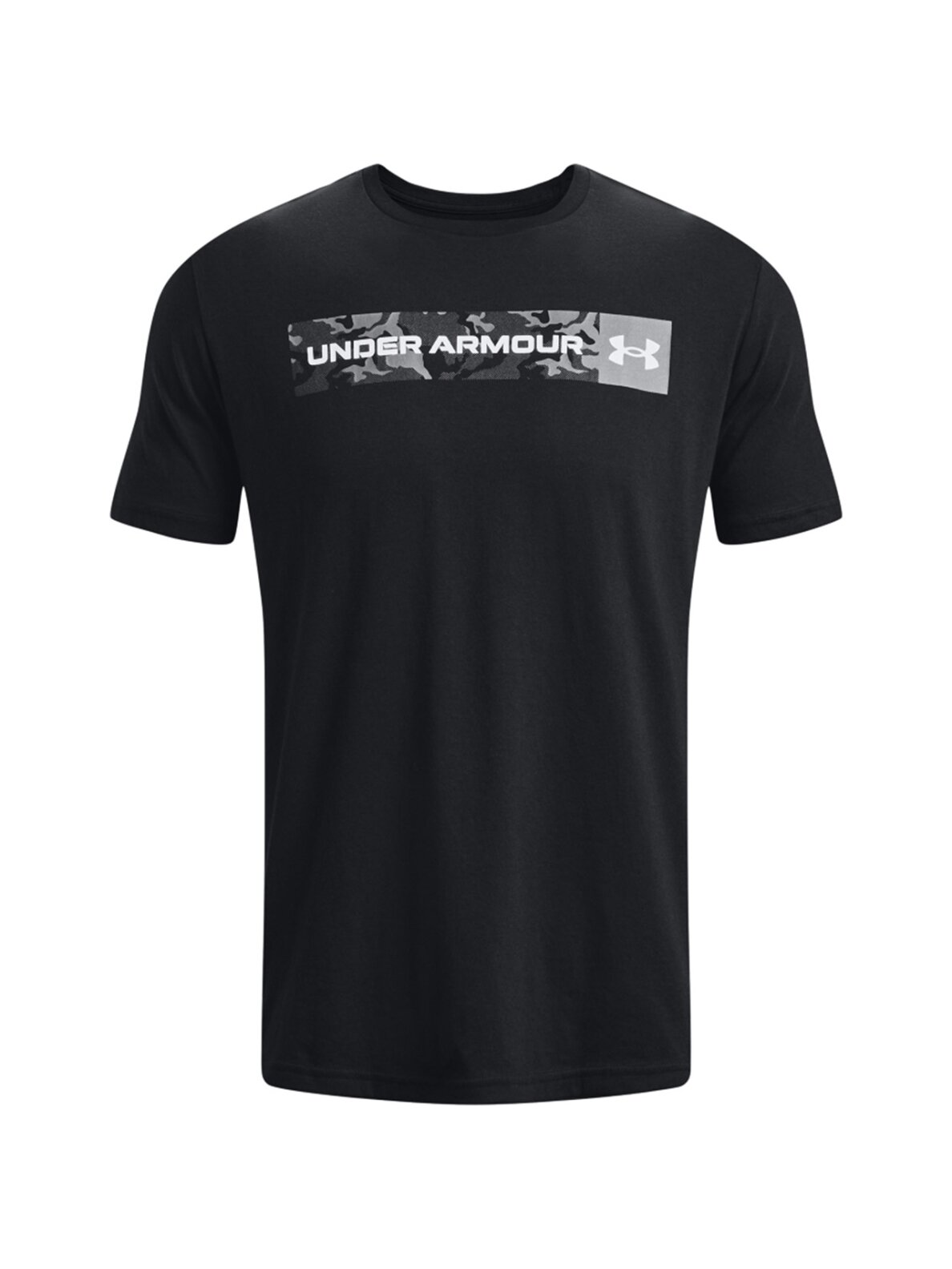 Under Armour Camo Chest Stripe Vyriški marškinėliai SS juodi 1376830 001 5