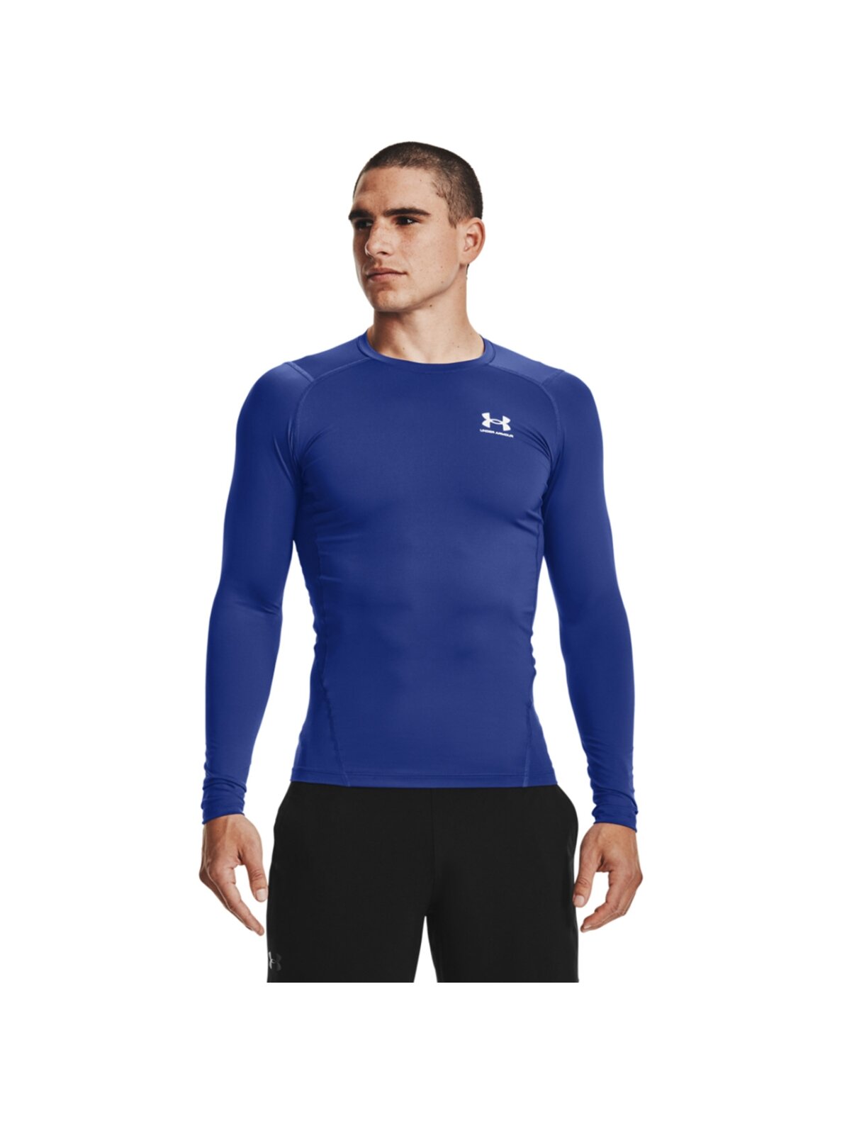 Under Armour HG Armor Comp LS vyriški marškinėliai mėlyni 1361524 400 3