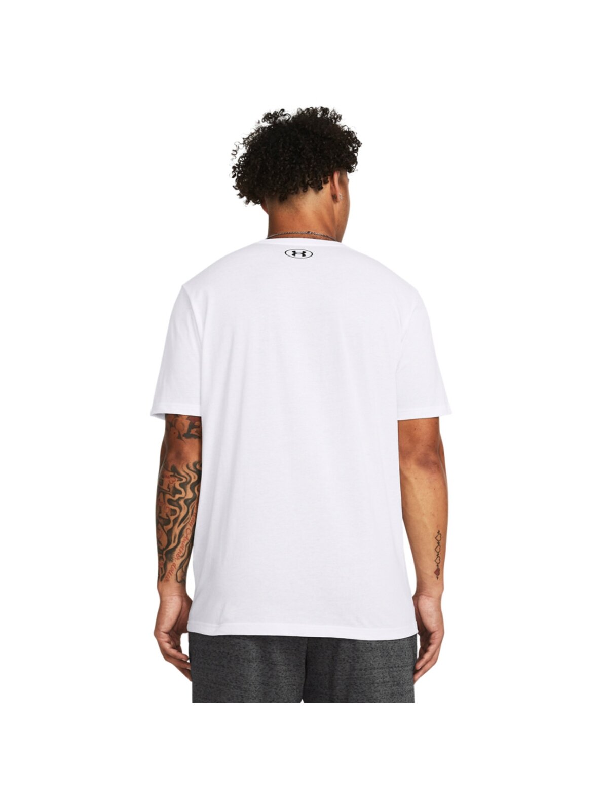 Under Armour Sportstyle Logo vyriški marškinėliai balti 1382911 100 4