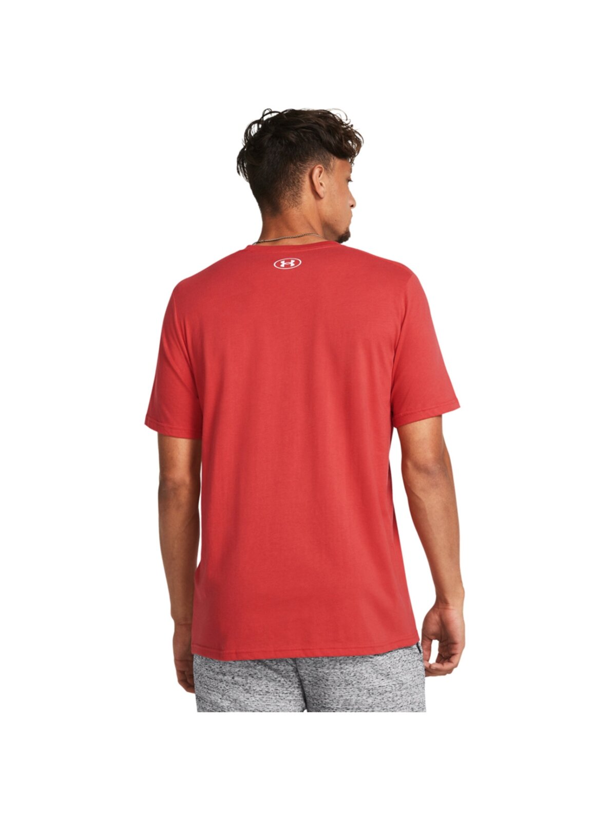 Under Armour Sportstyle Logo vyriški marškinėliai raudoni 1382911 814 3
