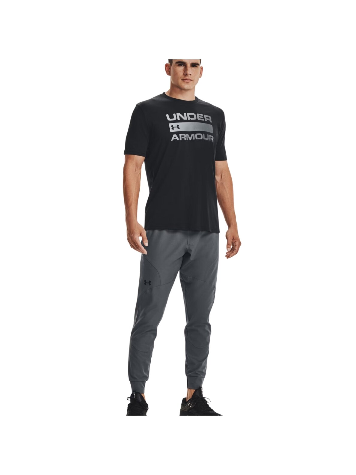 Under Armour Team Issue Wordmark SS vyriški marškinėliai juodi 1329582 001 3