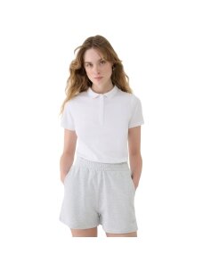 4F Polo marškinėliai moterims F365 balti 4FWMM00TPTSF365 10S